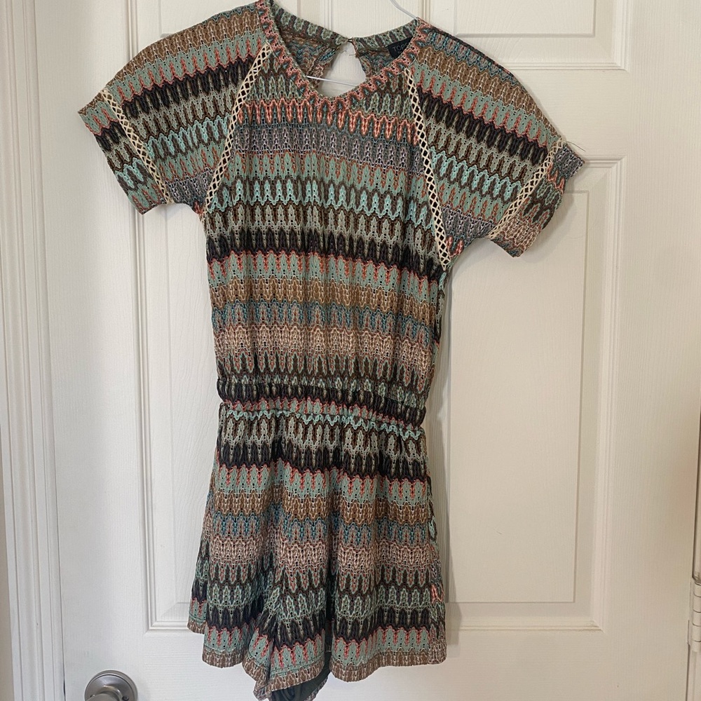 Topshop open back romper